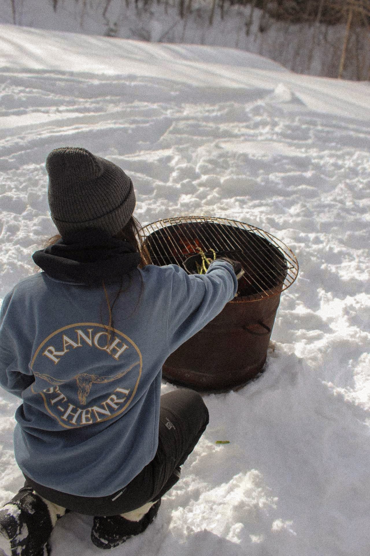 ‘’ Bull’’ crewneck, blue