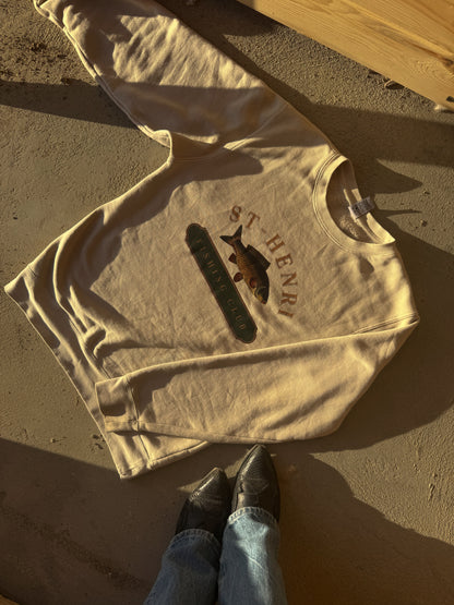 ''Fishing club'' Crewneck