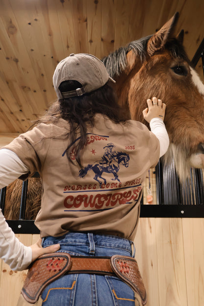 Horses come first T-shirt - Beige