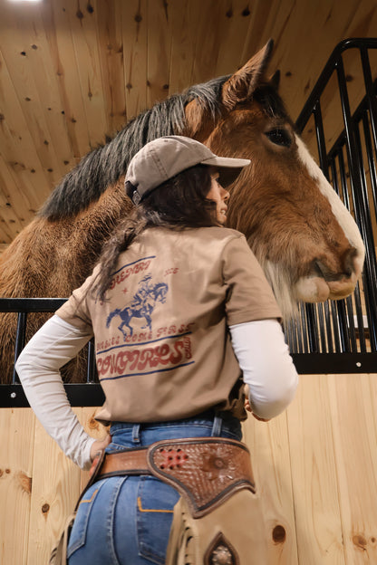 Horses come first T-shirt - Beige
