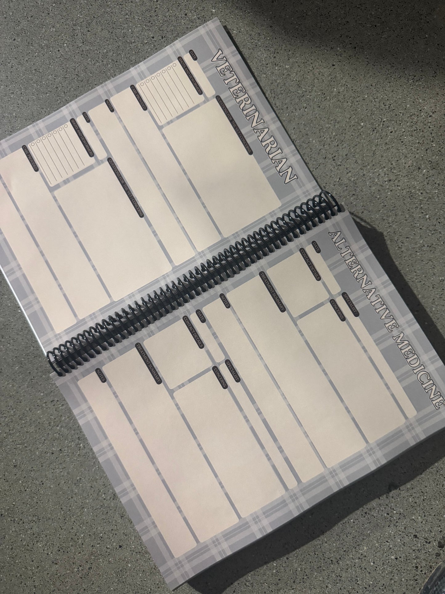 Horse training journal
