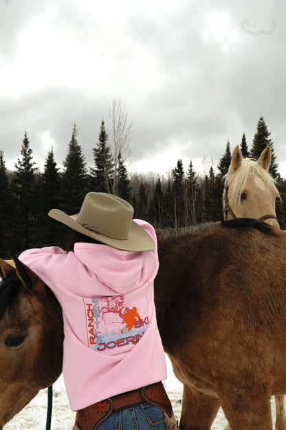 Ski joering team hoodie - Pink