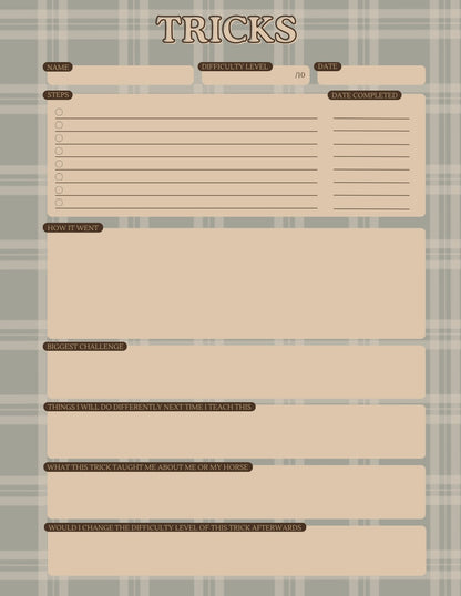 Horse training journal - Ebook