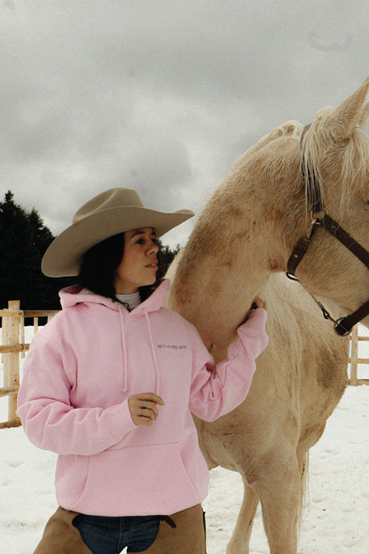 Ski joering team hoodie - Pink