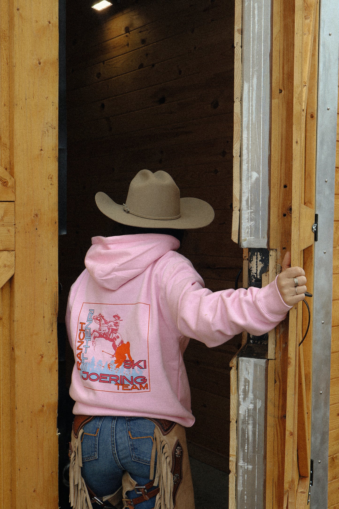 Ski joering team hoodie - Pink