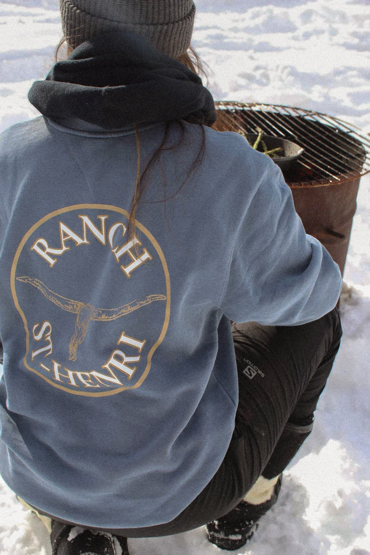 Crewneck ''Bull'' bleu 