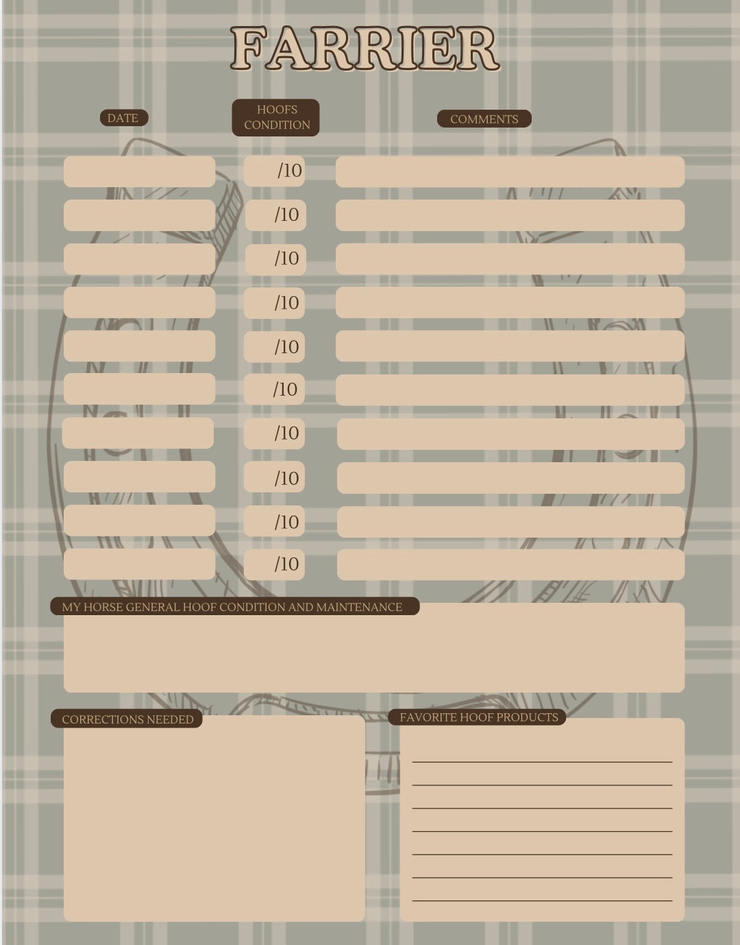 Horse training journal - Ebook