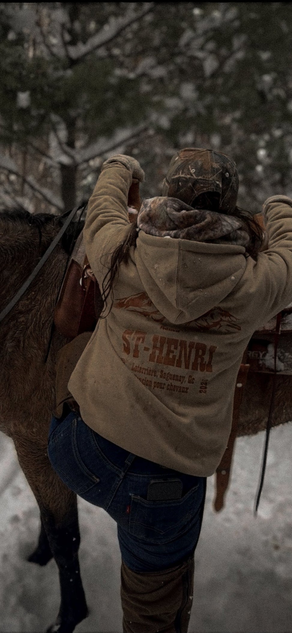 ''Coming soon'' hoodie sand