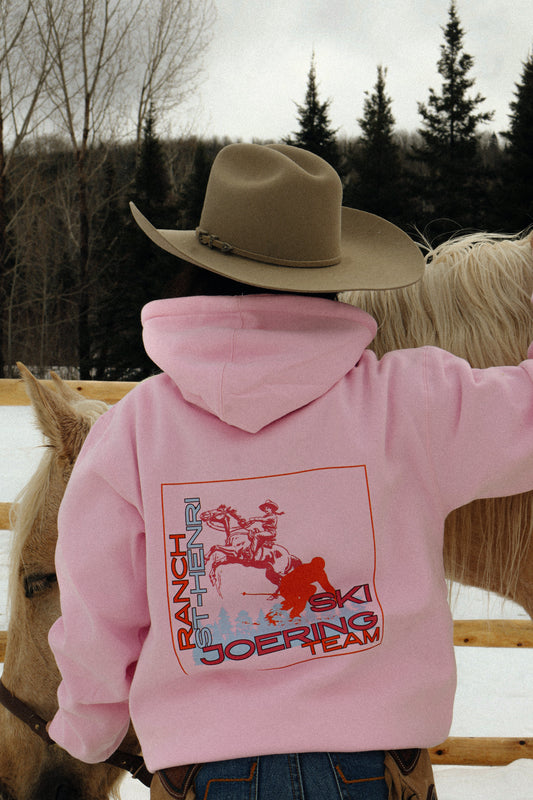 Ski joering team hoodie - Pink