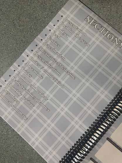 Horse training journal