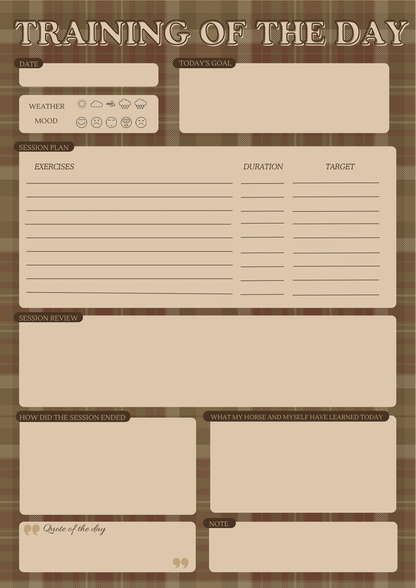 Horse training journal - Ebook