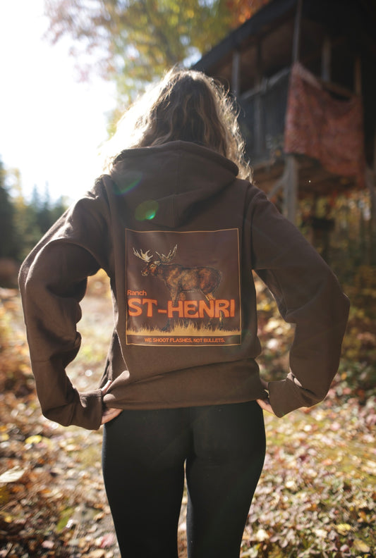''MOOSE'' Hoodie, brown