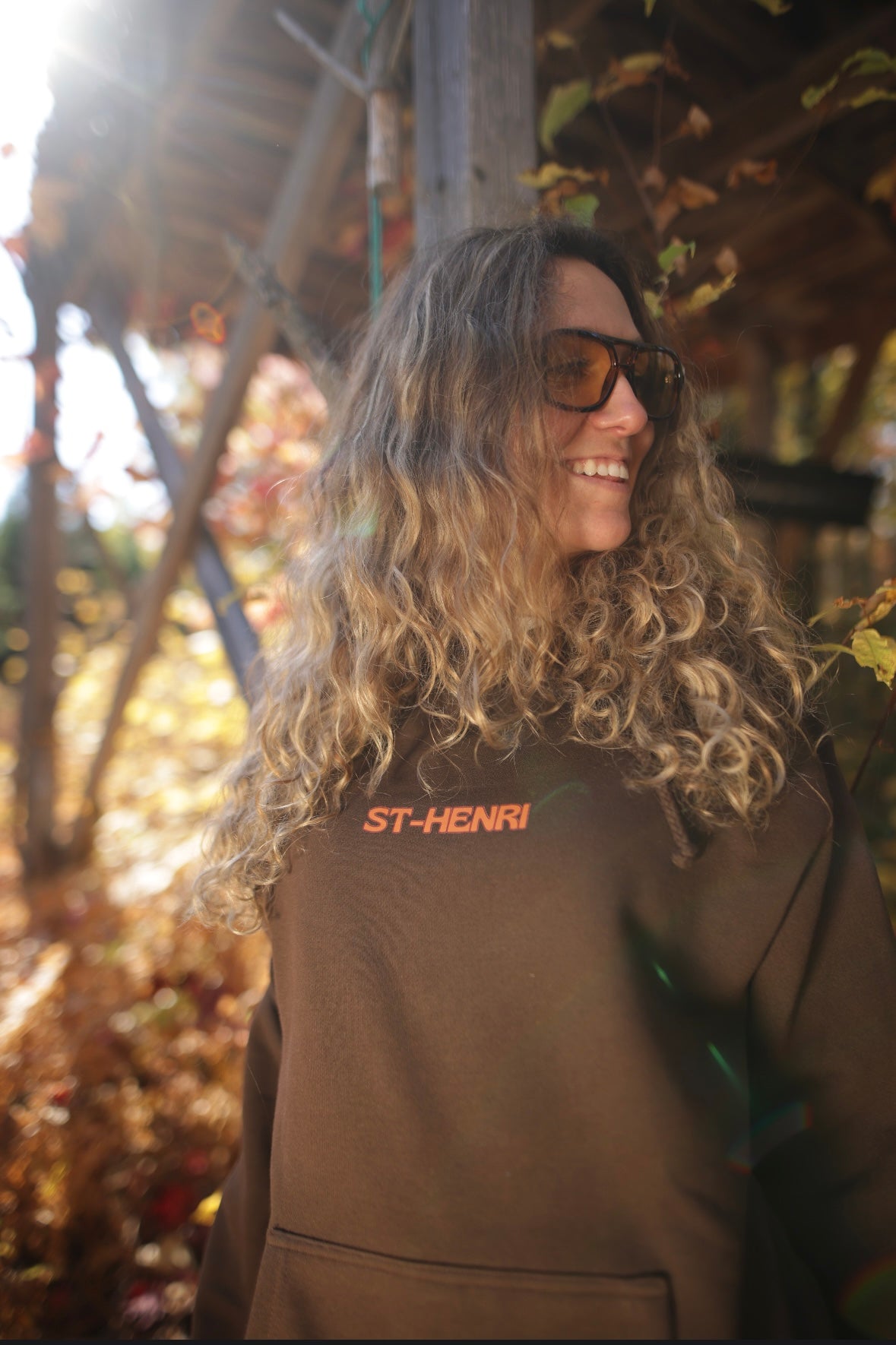 ''MOOSE'' Hoodie, brown
